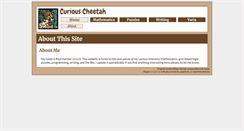 Desktop Screenshot of curiouscheetah.com